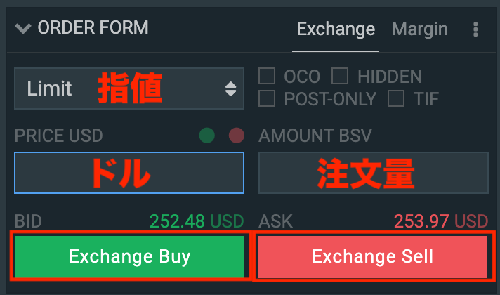 ビットコインSV（BSV）の買い方・注文の出し方